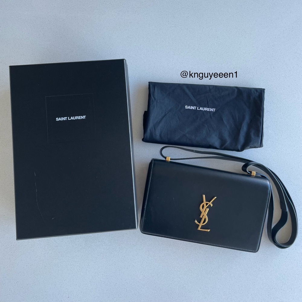 YSL BLACK LEATHER DYLAN BAG